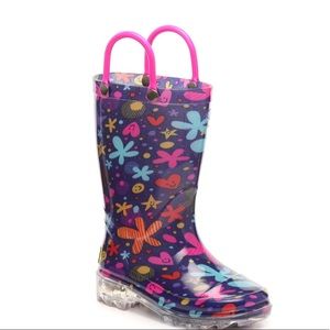 Western chief groovy garden light-up rain boots